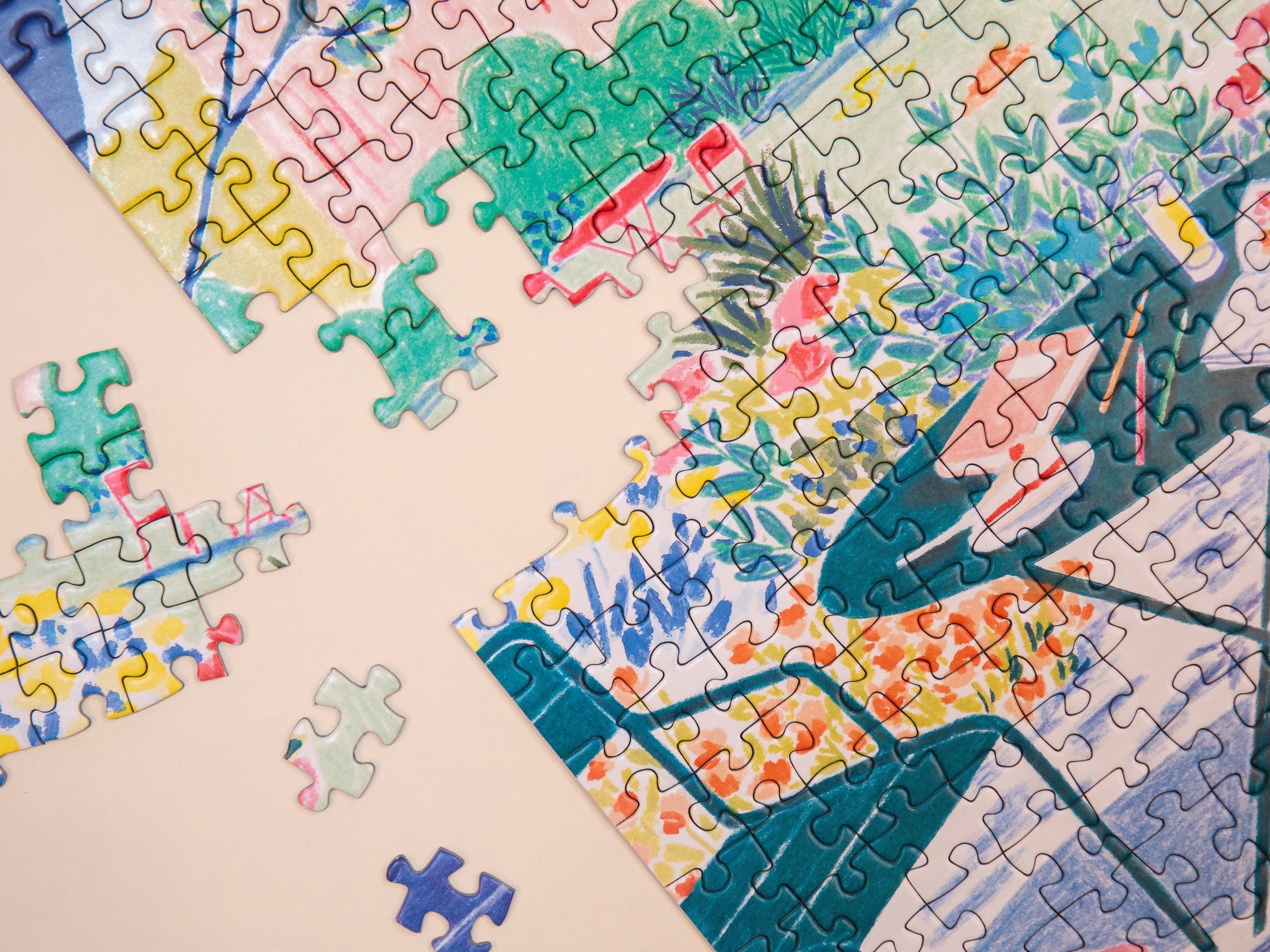 Puzzle Les fleurs comme un voyage